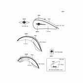 Схема вузла: Decals(Ebony/Titanium) для Kawasaki VN900 Vulcan 900 Classic LT