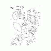 Схема вузла: Engine cover(s)(1/2) для Kawasaki KLX300R