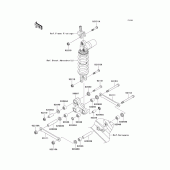 Схема узла: Задняя подвеска для Kawasaki ZX1000 Ninja ZX-10R