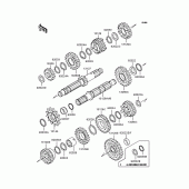 Схема узла: Трансмиссия для Kawasaki KLX250 KLX250SR