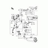 Схема узла: Центральная подставка для Kawasaki ZX1400 Ninja ZX-14R ABS