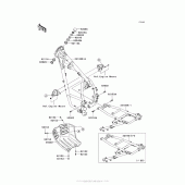 Схема узла: Рама для Kawasaki KL650 KLR650