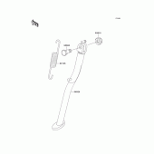 Схема вузла: Підставка для Kawasaki KL250 KL250 Super Sherpa
