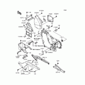 Схема вузла: Батарейний відсік для Kawasaki VN400 Vulcan Classic