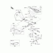 Схема вузла: Side covers/chain cover(ebf/ecf) для Kawasaki KL650 KLR650