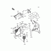 Схема вузла: Радіатор для Kawasaki ZX1000 Ninja ZX-10R ABS