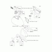 Схема вузла: Інформаційні наклейки для Kawasaki EN500 Vulcan 500 LTD