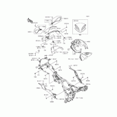 Схема вузла: Обтічник для Kawasaki EX250 Ninja 250