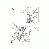 Схема вузла: Передній гальмівний циліндр Kawasaki EX300 Ninja 300 ABS