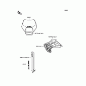 Схема вузла: Наклейки (KLX250-E3) для Kawasaki KLX250 KLX250SR