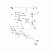 Схема вузла: Задній гальмівний циліндр для Kawasaki EX650 Ninja 650