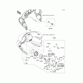 Схема узла: Аксессуары(aux driving light) для Kawasaki VN1700 Vulcan 1700 Vaquero