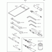Схема узла: Owner`s tools для Kawasaki VN1500 VN1500 Classic