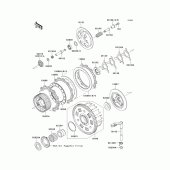 Схема узла: Сцепление для Kawasaki ZX600 Ninja ZX-6RR