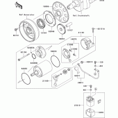 Схема узла: Starter motor для Kawasaki ZR750 Z750S