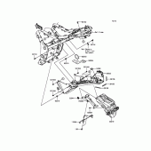 Схема вузла: Заднє крило для Kawasaki EX300 Ninja 300 ABS