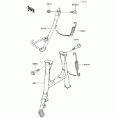 Схема узла: Подставка для Kawasaki ZG1000 Concours