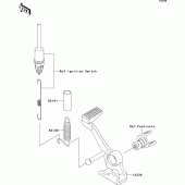 Схема вузла: Лапка гальма для Kawasaki ZR750 Z750 ABS