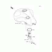 Схема вузла: Fuel pump для Kawasaki ZR750 Z750 ABS