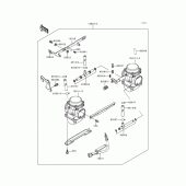 Схема узла: Карбюратор для Kawasaki EN500 Vulcan 500 LTD