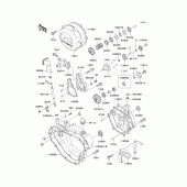 Схема вузла: Engine cover(1/2) для Kawasaki KX125