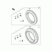 Схема узла: Шины для Kawasaki ZX1000 Ninja ZX-10R