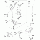 Схема вузла: Замок запалювання для Kawasaki EJ650 W650