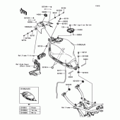 Схема узла: Топливный бак для Kawasaki ER650 Z650 ABS
