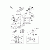 Схема вузла: Кермо (1/2) для Kawasaki KX450 KX450F