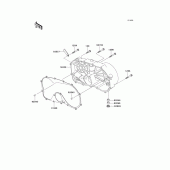 Схема вузла: Right engine cover(s) для Kawasaki VN800 Vulcan 800 Classic