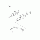 Схема узла: Переключатель передач для Kawasaki KMX125