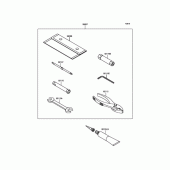 Схема вузла: Набір інструментів для Kawasaki KLX125 D-Tracker
