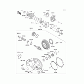 Схема узла: Приводной вал/шестерня ведомого вала для Kawasaki ZG1200 Voyager XII