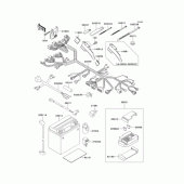 Схема вузла: Електроустаткування для Kawasaki EJ650 W650