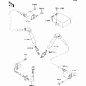 Схема вузла: Система запалювання для Kawasaki VN800 Vulcan 800 Classic
