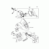 Схема вузла: Taillight(s) для Kawasaki VN900 Vulcan 900 Custom