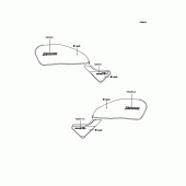 Схема вузла: Наклейки (Black; ZR400-G7) для Kawasaki ZR400 Zephyr X