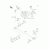 Схема узла: Лапка тормоза для Kawasaki ZX750 Ninja ZX-7R