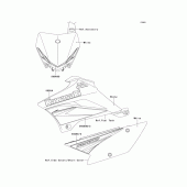 Схема узла: Decals(caf) для Kawasaki KLX110 KLX110