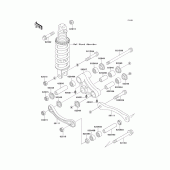 Схема узла: Подвеска для Kawasaki ZX1100 ZZ-R1100