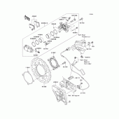 Схема узла: Задний тормоз для Kawasaki ZX1400 Ninja ZX-14R