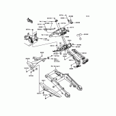 Схема вузла: Заднє крило для Kawasaki ZR1000 Z1000 ABS
