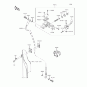 Схема узла: Передний тормозной цилиндр для Kawasaki KX450 KX450F