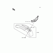Схема вузла: Переднє крило для Kawasaki KLX125 KLX125