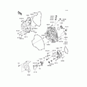 Схема вузла: Engine cover(s) для Kawasaki ER650 ER-6N ABS