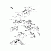 Схема узла: Заднее крыло для Kawasaki ZX600 Ninja ZX-6R