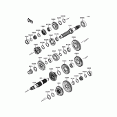 Схема вузла: Трансмісія для Kawasaki ZX600 Ninja ZX-6R