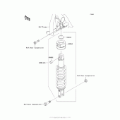Схема узла: Shock Absorber(S) для Kawasaki KL650 KLR650
