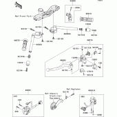 Схема узла: Руль & Пульт управления рулевой для Kawasaki ZX600 Ninja ZX-6R