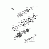 Схема вузла: Зчеплення для Kawasaki ZX1000 Ninja H2R